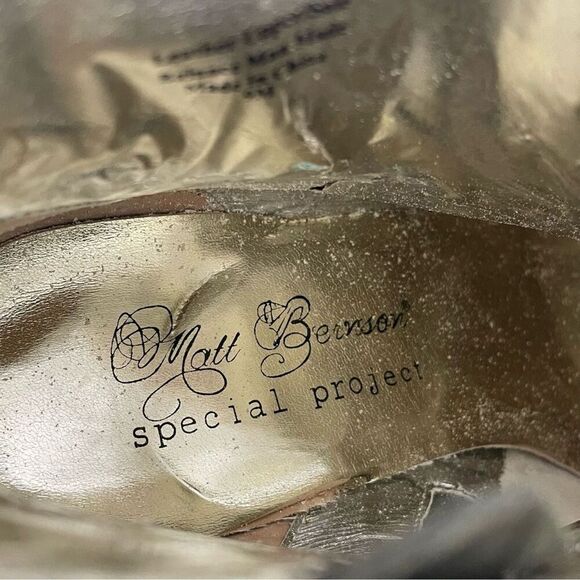 MATT Bernson Special Project Olive Green Suede Leather Ankle Boots Booties - Picture 8 of 15